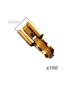 TERMINAL T10 FEMEA GRANDE COM TRAVA 9,5MM CENTO