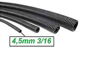 GC945 Espaguete Corrugado Anti Chama 3/16 4,5mm o Metro