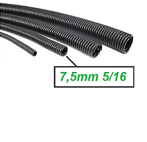 GC975 Espaguete Corrugado Anti Chama 5/16 7,5mm o Metro