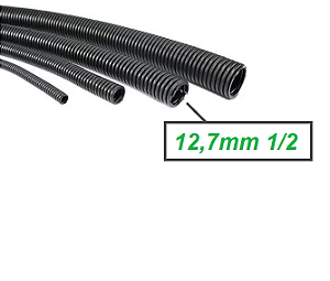GC912 Espaguete Corrugado Anti Chama 1/2 12,7mm o Metro