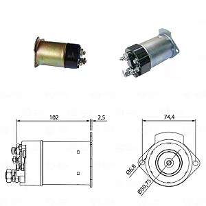 Rele de Partida Mod Delco GM Opala Caravan C10