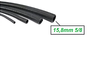 GC958 Espaguete Corrugado Anti Chama 5/8 15,8mm o Metro