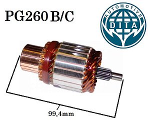 DITA 20712 Induzido 12V Modelo Delco PG260B/C (Menor)