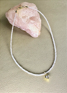 Choker Quartzo Rosa