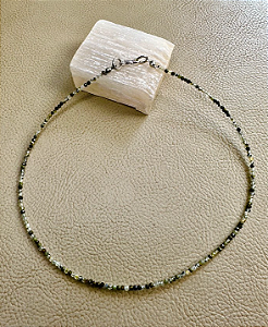 Choker Turmalina Verde Mix