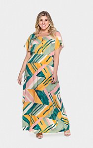 Vestido longo ombro a ombro Tamanho G e GG
