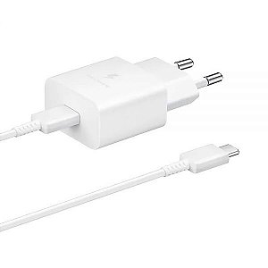 Fonte Samsung + Cabo USB-C 15W