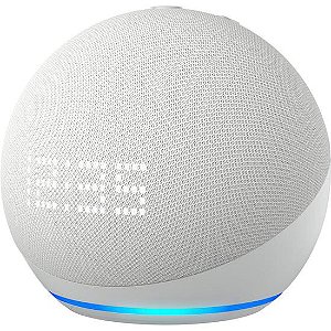 Amazon Echo Dot 5ª Geração Com Relógio Wi-Fi / Bluetooth - Branco
