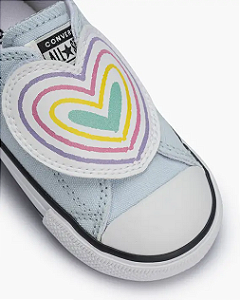 Chuck Taylor All Star Infantil Converse One Strap Happy Hearts Azul
