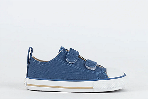 Chuck Taylor All Star Infantil 2V Converse Azul/Caqui