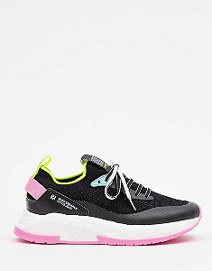Tênis Puff Sneaker Petite Jolie PJ7130II Preto/Multi