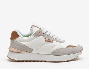 Tênis Retro Running Petite Jolie PJ7541 White/Multi