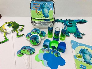 Kit Festa Lembrancinhas Personalizado 120 Pçs - Monstros Sa