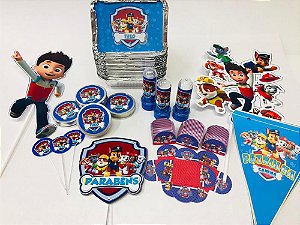 Kit Festa Lembrancinhas Personalizado 120 Pçs - Patrulha Canina
