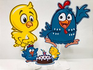 2 Personagens De Mesa + 1 Topo De Bolo - Qualquer Tema