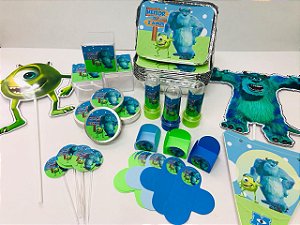 Kit Festa Lembrancinhas Personalizado 230 Pçs - Monstros Sa