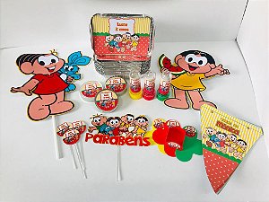 Kit Festa Lembrancinhas Personalizado 230 Pçs - Turma Da Mônica