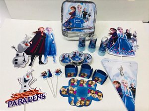 Kit Festa Lembrancinhas Personalizado 120 Pçs - Frozen 2