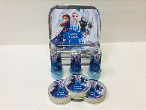 30 Tubetes + 30 Latinhas + 30 Marmitinhas Personalizados - Frozen 2
