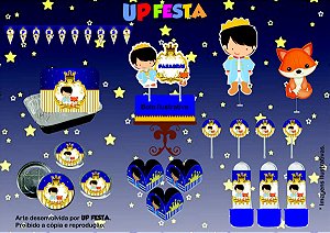 Kit Festa Lembrancinha Pequeno Principe 10 Pessoas -90 Pcs