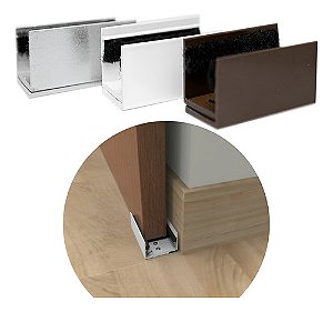 Guia para porta de correr de madeira 8cm ajustavel na porta não risca