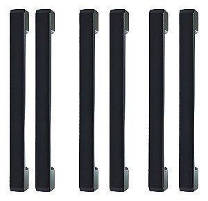 6 Puxador 192mm para guarda roupa Moveis e armário de cozinha