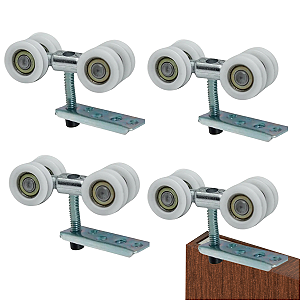Roldana Stanley Dupla 28mm Concava Com Rolamento 4pçs 2pares