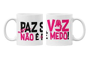 Caneca paz sem voz