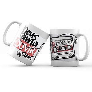 Caneca Deus ama ouvir suas orações