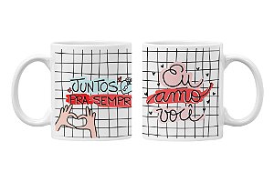 Caneca juntos para sempre