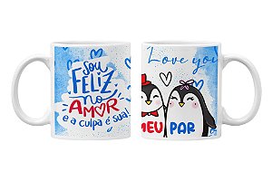 Caneca sou feliz no amor