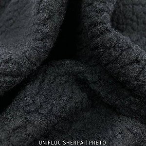 Unifloc SHERPA Preto tecido Peluciado 