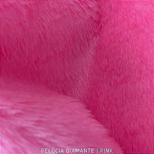 Pelúcia Diamante Pink pelô Médio e base Firme