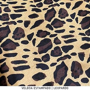 Velboa Estampado Leopardo Pelúcia Baixa