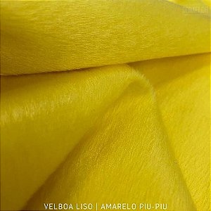 Velboa Amarelo Piu-Piu tecido Pelúcia Baixa pelô 3mm