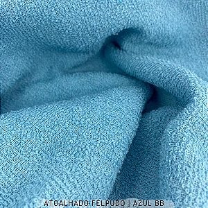 Atoalhado Felpudo Azul Bebê  100% Algodão tecido Felpado firme