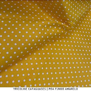 Tricoline Poás Amarelo tecido Cataguases 100%Algodão - 1,40Largura 