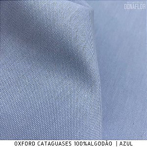 Oxford Azul tecido 100% Algodão 1,50Largura