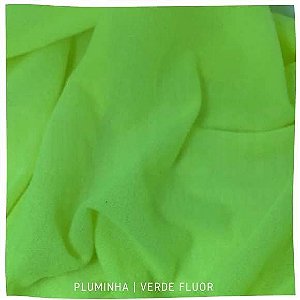Pluminha Orlon, Verde Fluor tecido Malha Felpuda para Costura Criativa