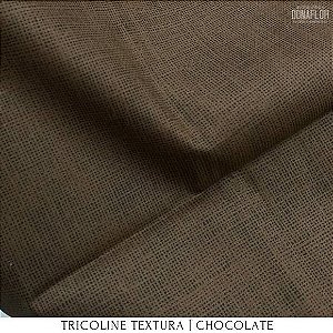 Tricoline Textura Chocolate tecido 100%Algodão - 1,40Largura 
