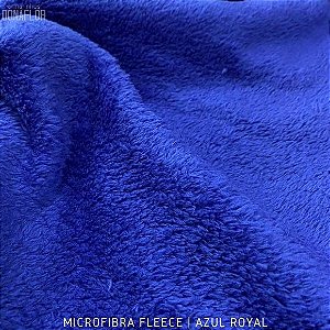 Microfibra Fleece Azul Royal tecido Felpudo e Macio, aspecto de cobertinha
