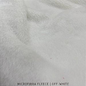 Microfibra Fleece Off White tecido Felpudo e Macio, aspecto de cobertinha