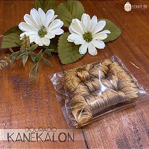 Kanekalon Dourado 15cm Cabelo de Anjo Sintético para Bonecas e Bichos 