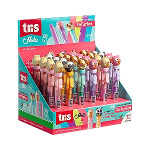 CANETA BORRACHA TRIS HOLIC FOFA - 1 UNIDADE