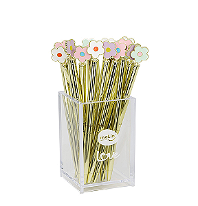CANETA METALICA LOVE DAISY MOLIN
