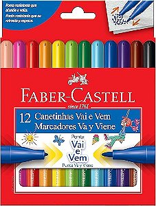 CAN HID. 12 CORES FABER PONTA VAI E VEM