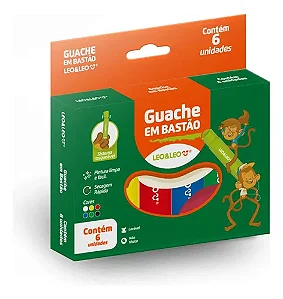 GUACHE EM BASTAO C/ 6 CORES LEO&LEO