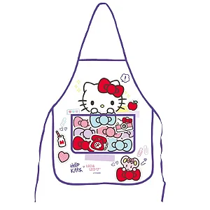 AVENTAL INFANTIL C/ BOLSO HELLO KITTY