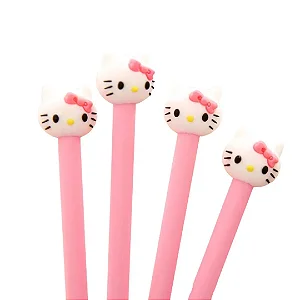 CANETA GEL PRETA HELLO KITTY
