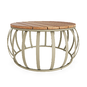 Mesa Centro Wood - Cor Fendi